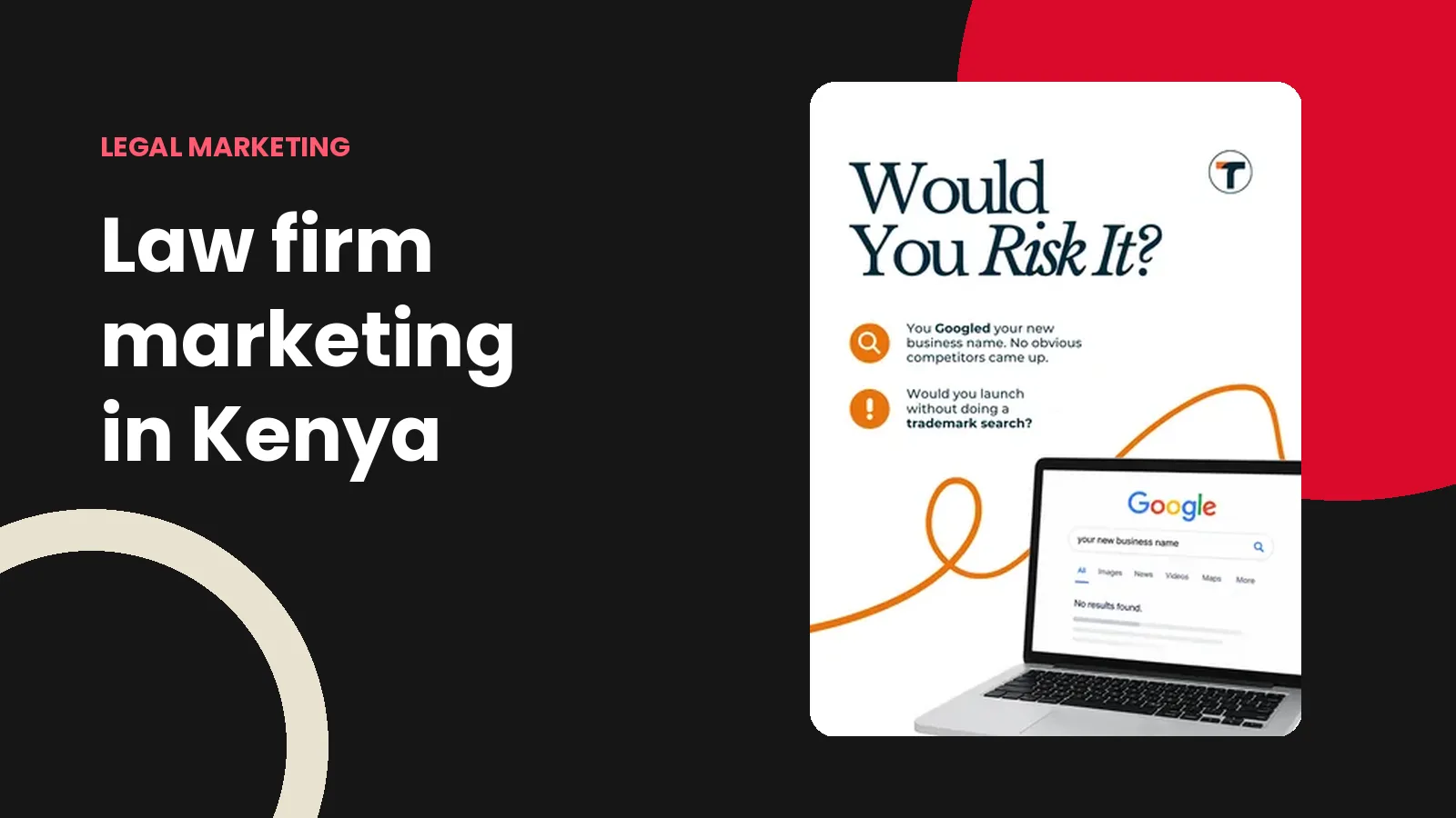 Law firm marketing in Kenya: trademark education post designed by Bravura