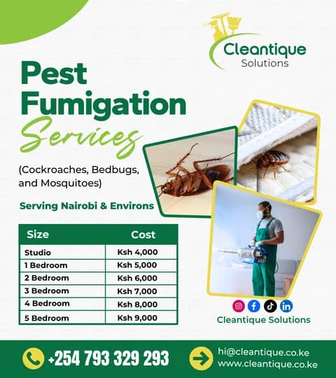 Pest fumigation services poster