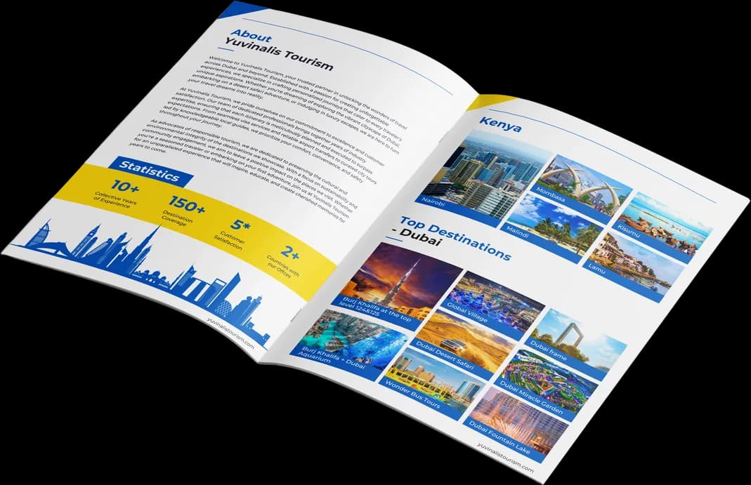 Company profile inner spread