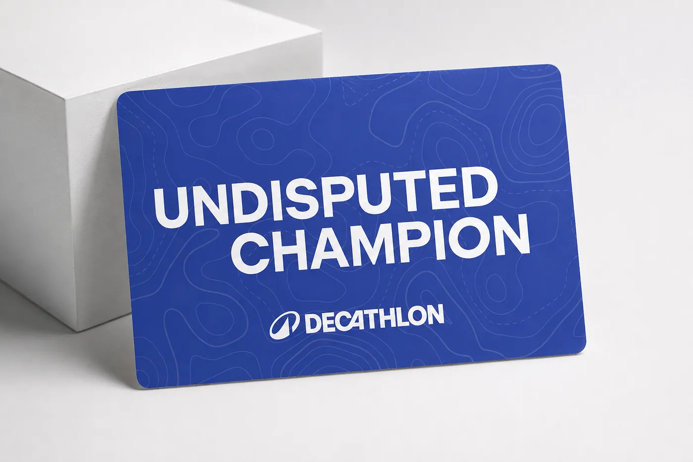 Undisputed Champion gift card design