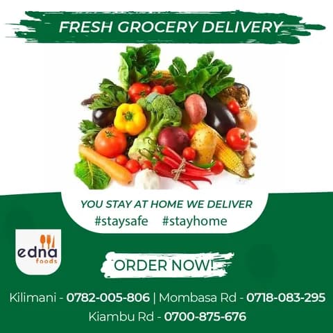 Fresh grocery delivery poster
