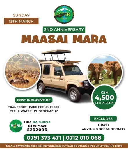 Maasai Mara safari offer