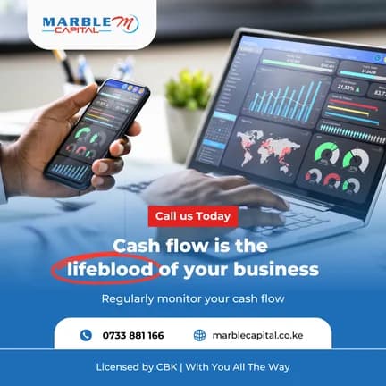 Marble Capital cash flow social media poster