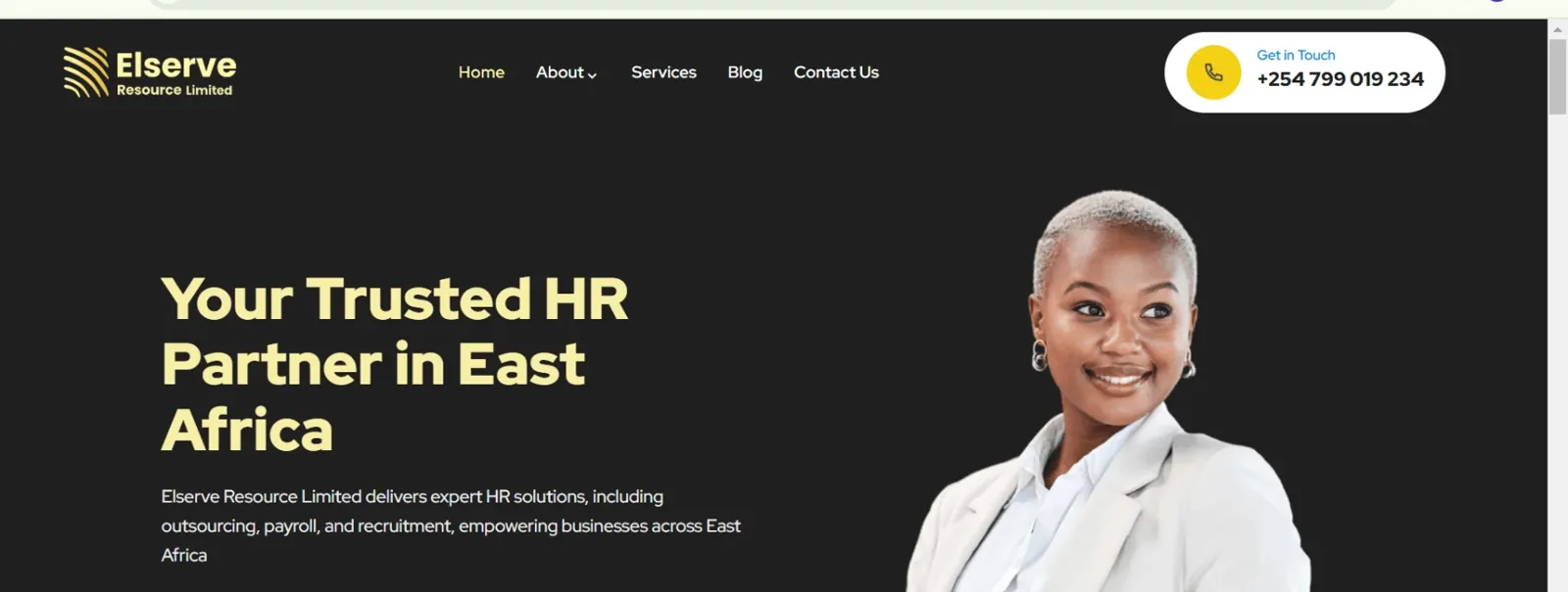 Elserve Resource Limited website homepage