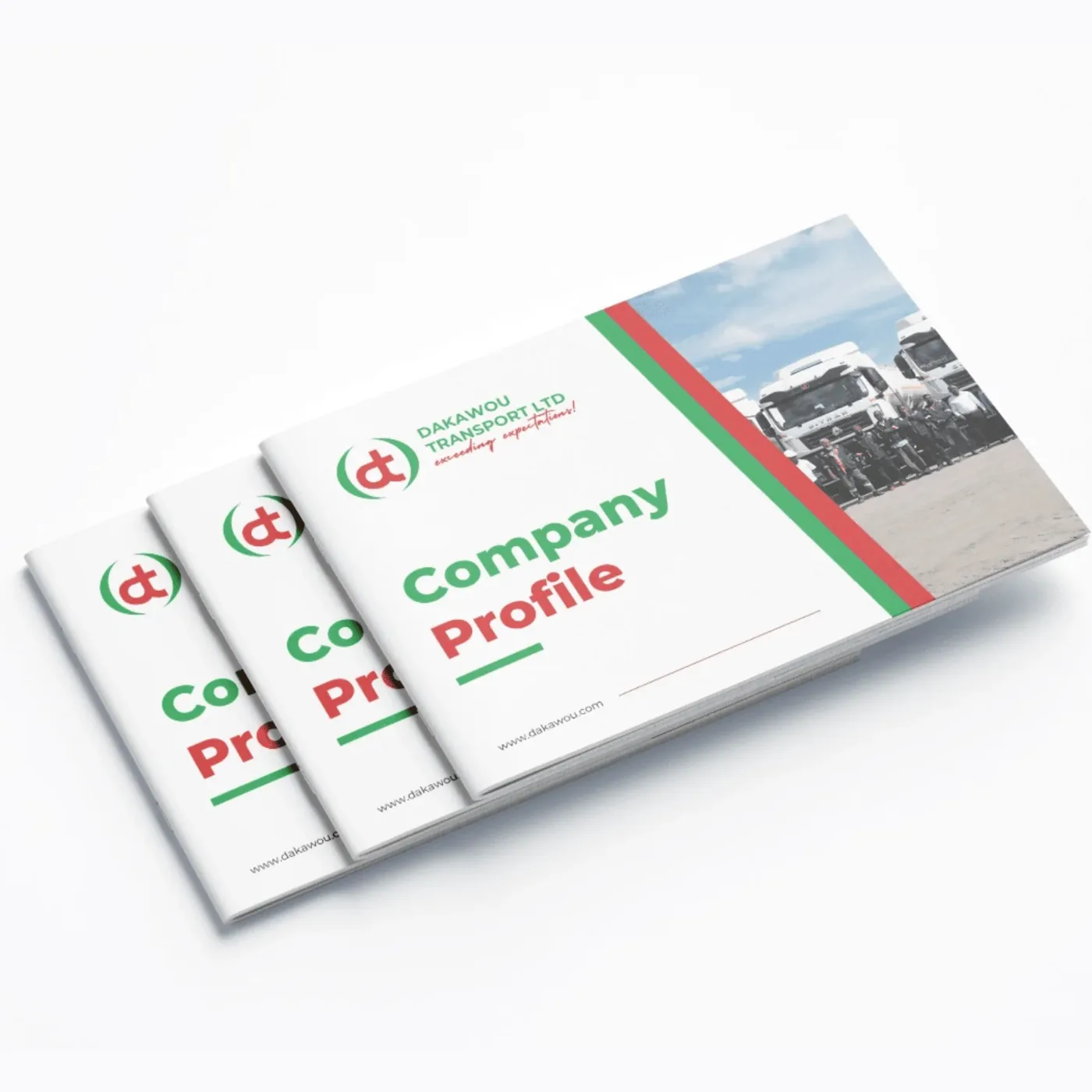 Dakawou Transport company profile booklets