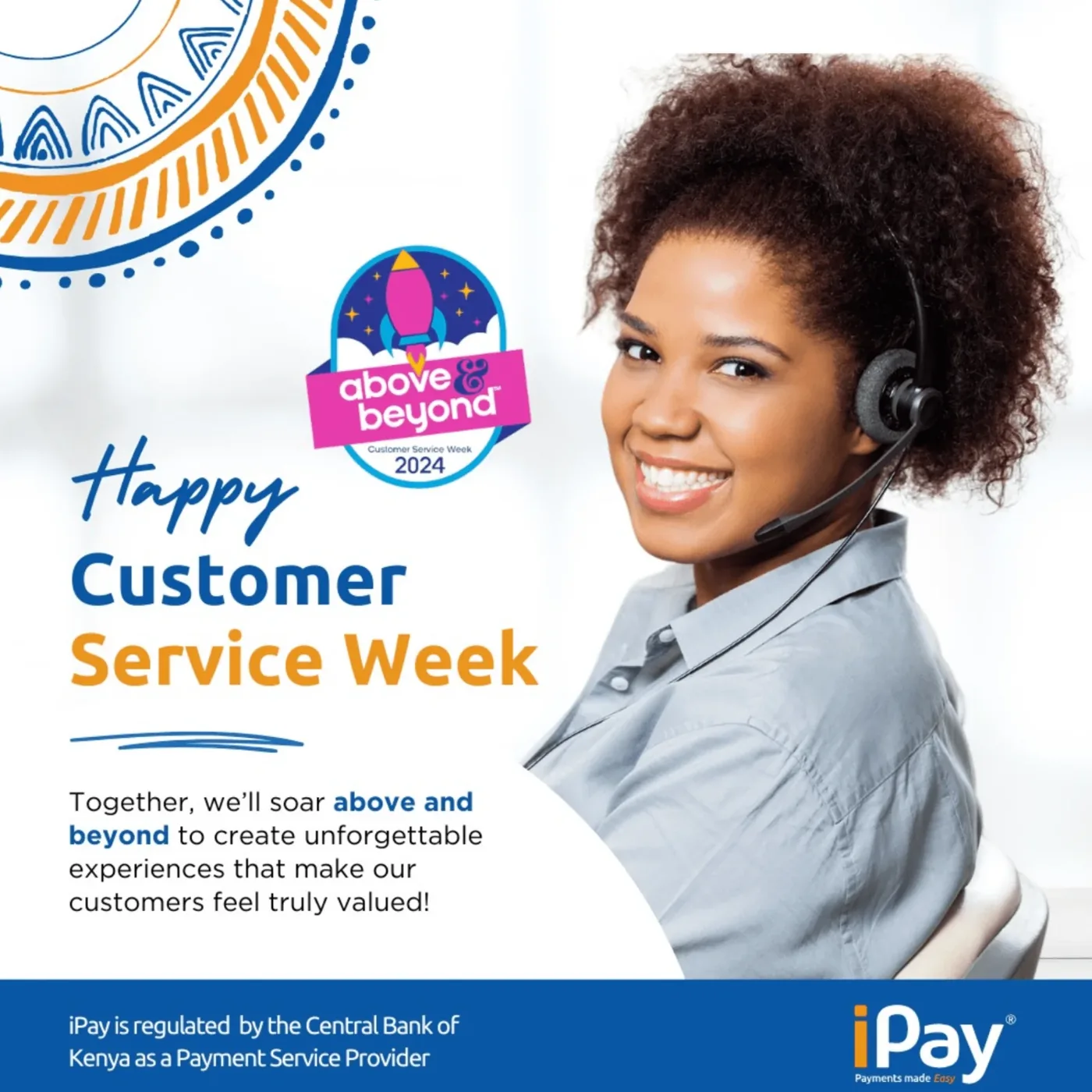 iPay Customer Service Week social media poster