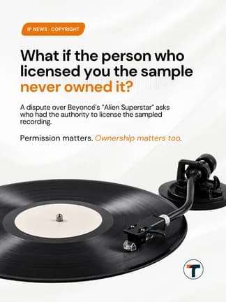 Music sample licensing post